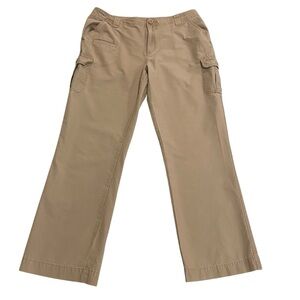 Cabela’s Khaki Tan Medium Weight Wide Leg Cargo Pants - Like New - Size 14 32”W